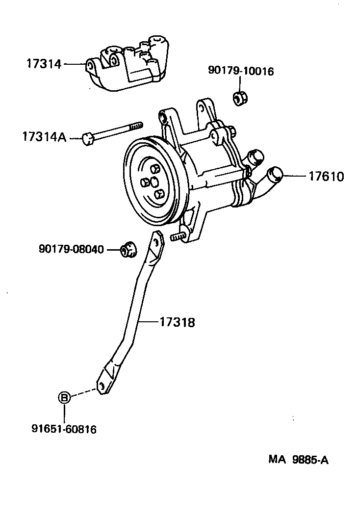 17610-61040 PUMP ASSY, AIR product image