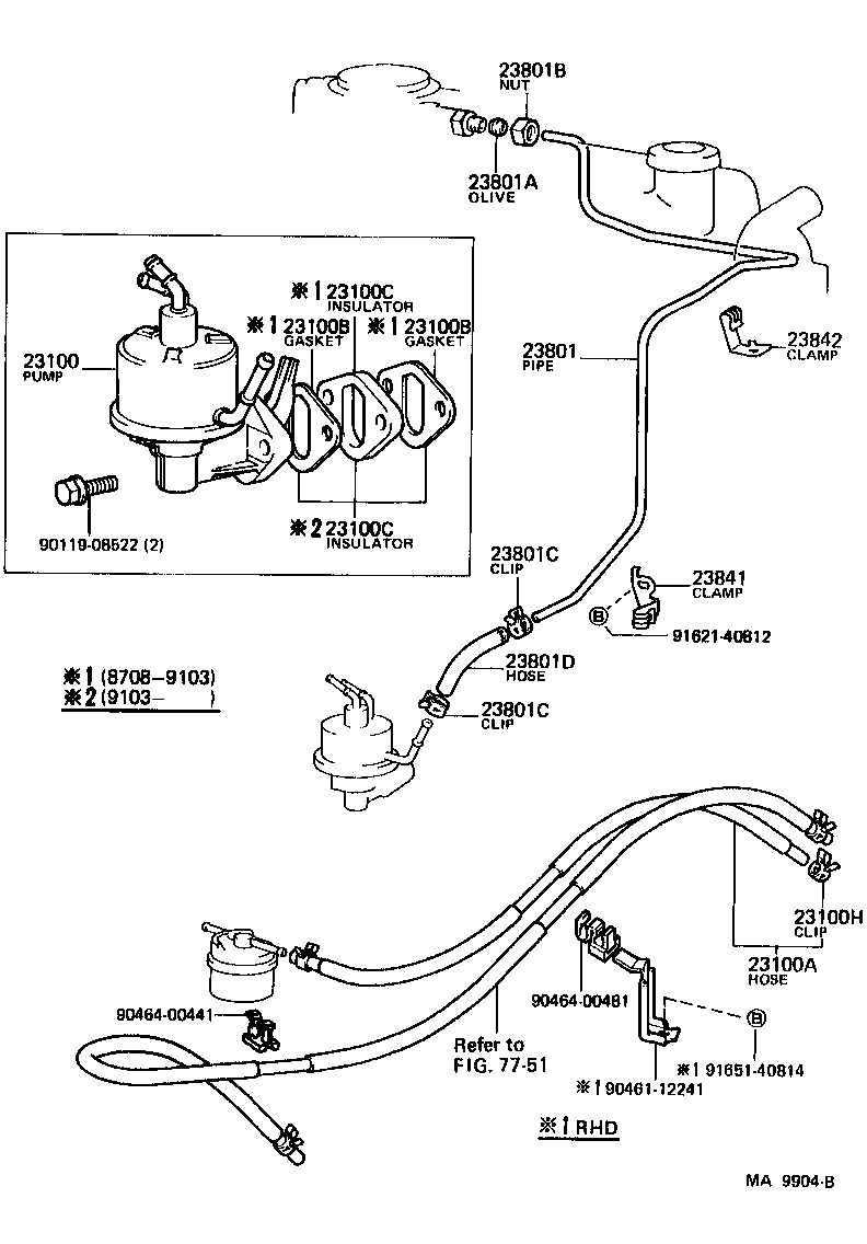77260-60101 HOSE, FUEL product image