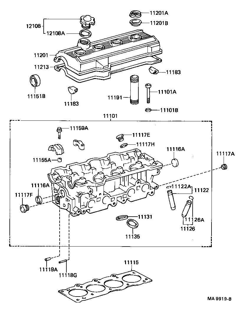 Toyota 11213-88360 GASKET, CYLINDER HEAD COVER