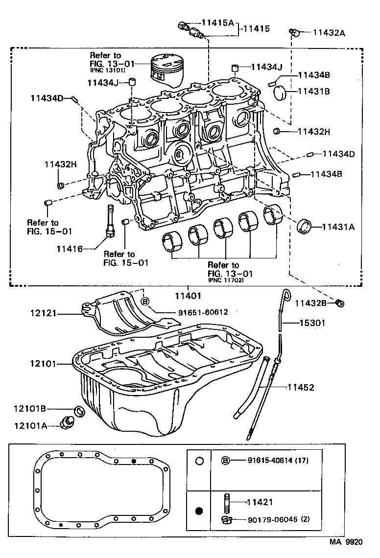 11401-79178 BLOCK SUB-ASSY, CYLINDER product image