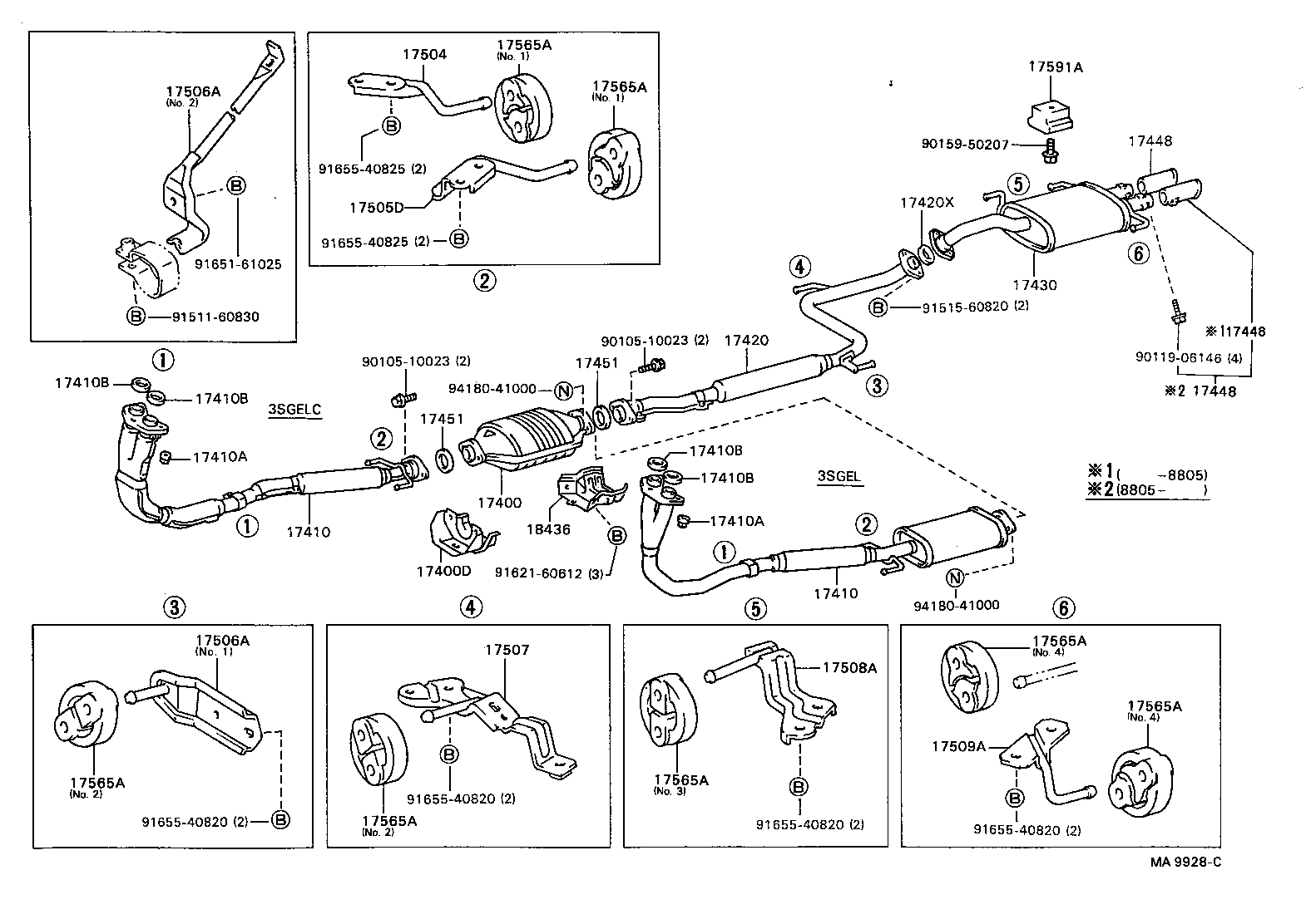 17410-74330 PIPE ASSY, EXHAUST, FRONT product image