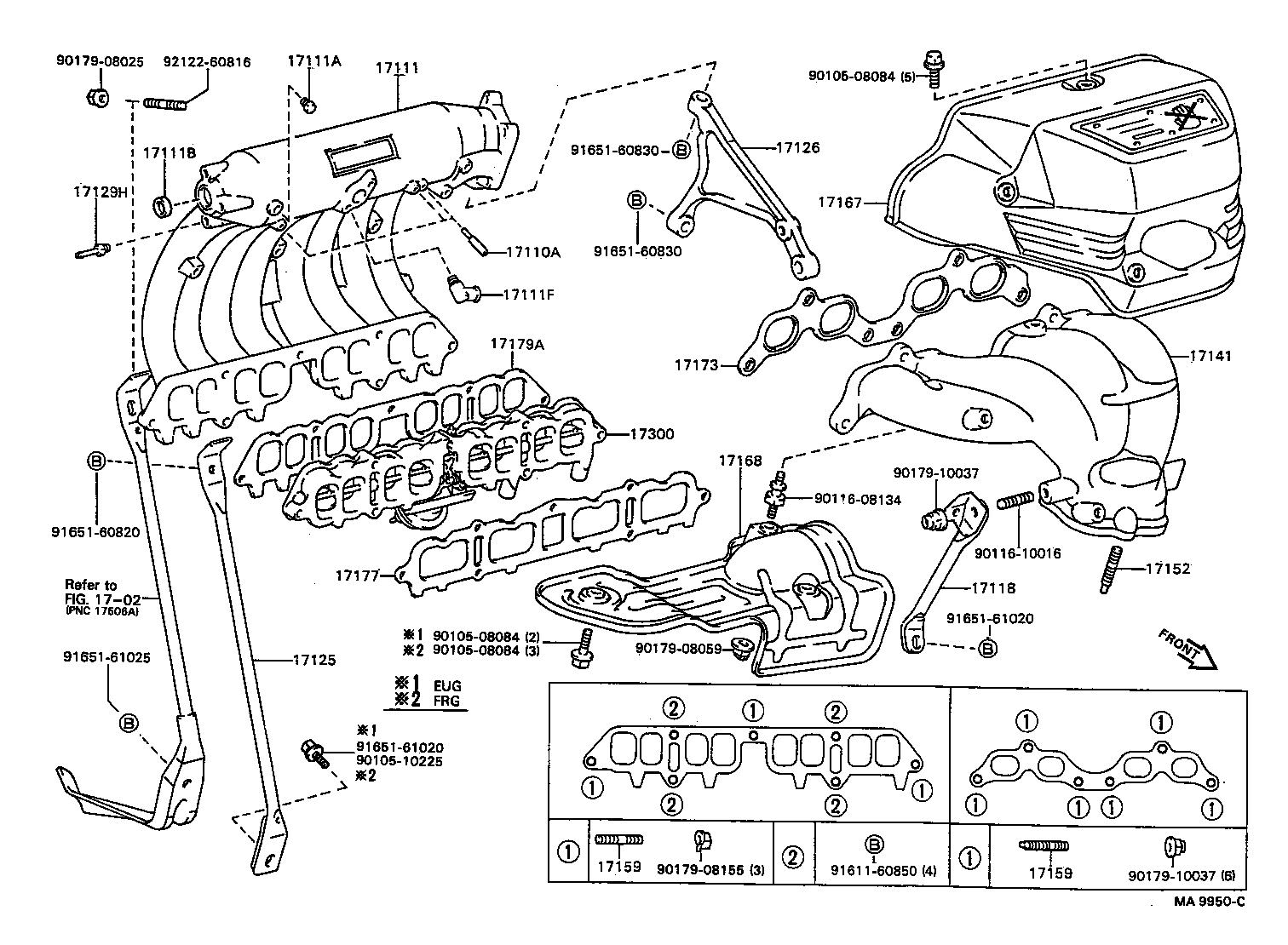 17101-88383 MANIFOLD, INTAKE product image