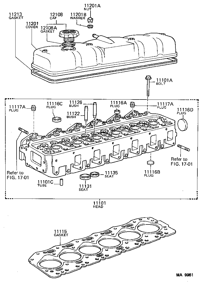 11115-68040 GASKET, CYLINDER HEAD product image