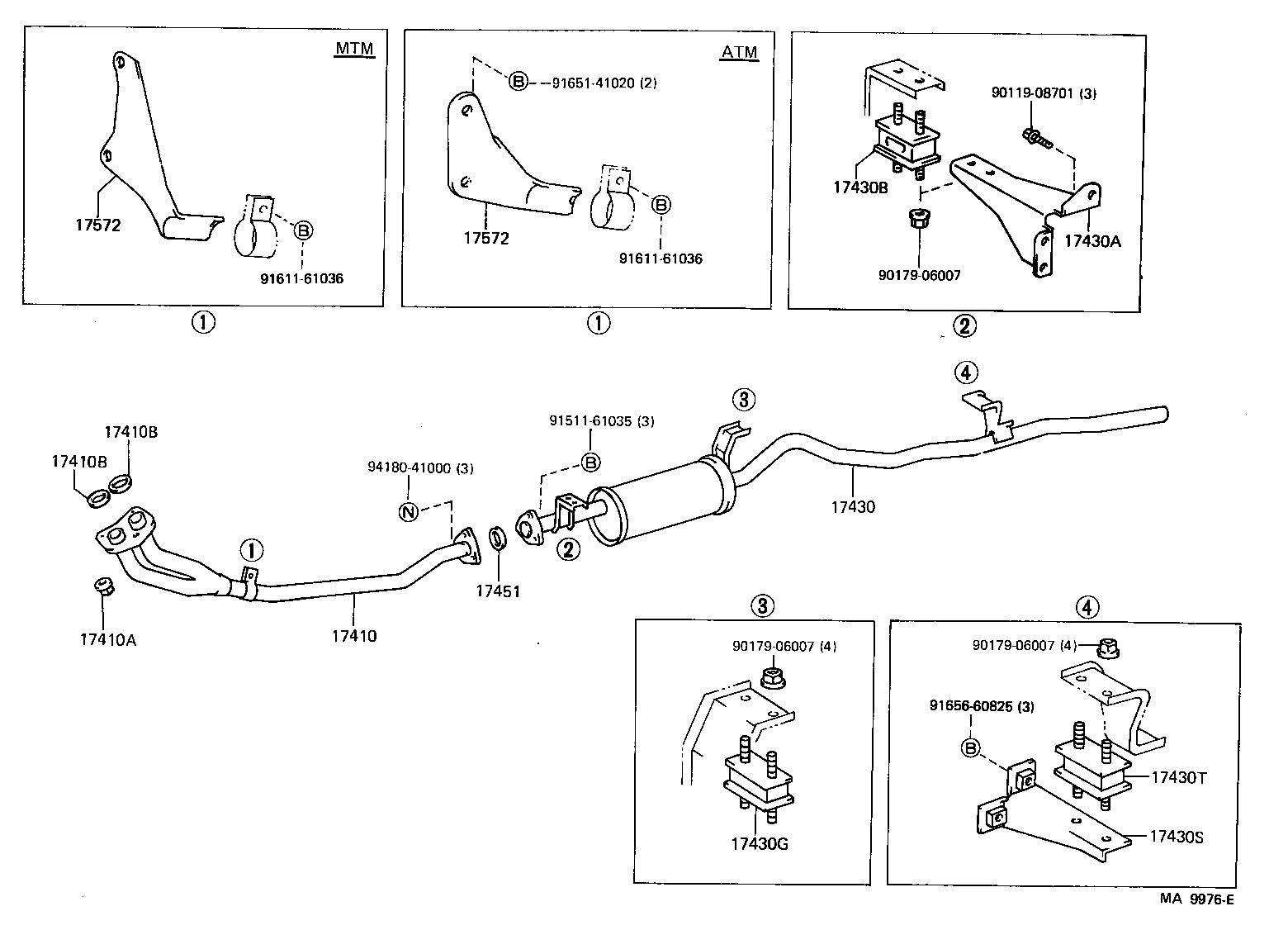 17405-58220 PIPE ASSY, EXHAUST, TAIL product image