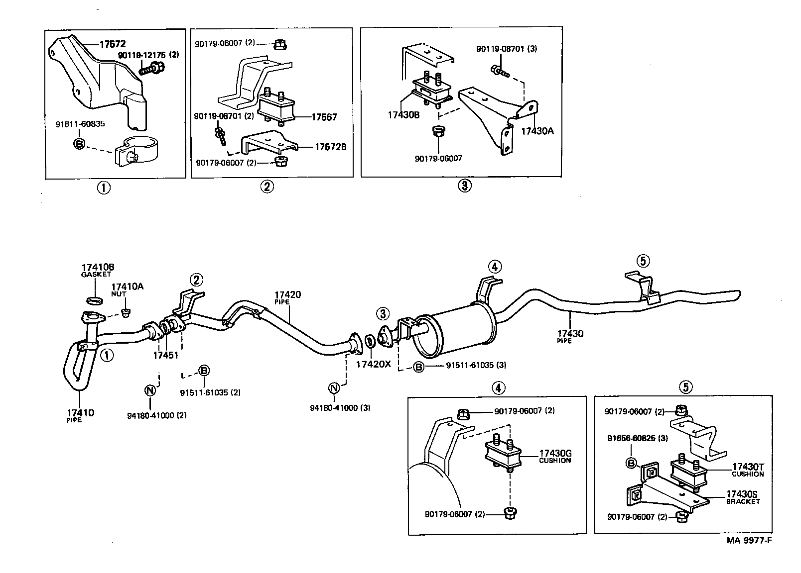 17405-58220 PIPE ASSY, EXHAUST, TAIL product image
