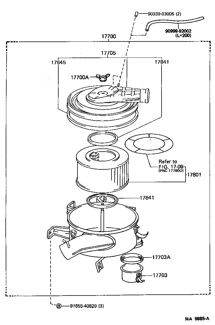 17700-61230 CLEANER ASSY, AIR product image