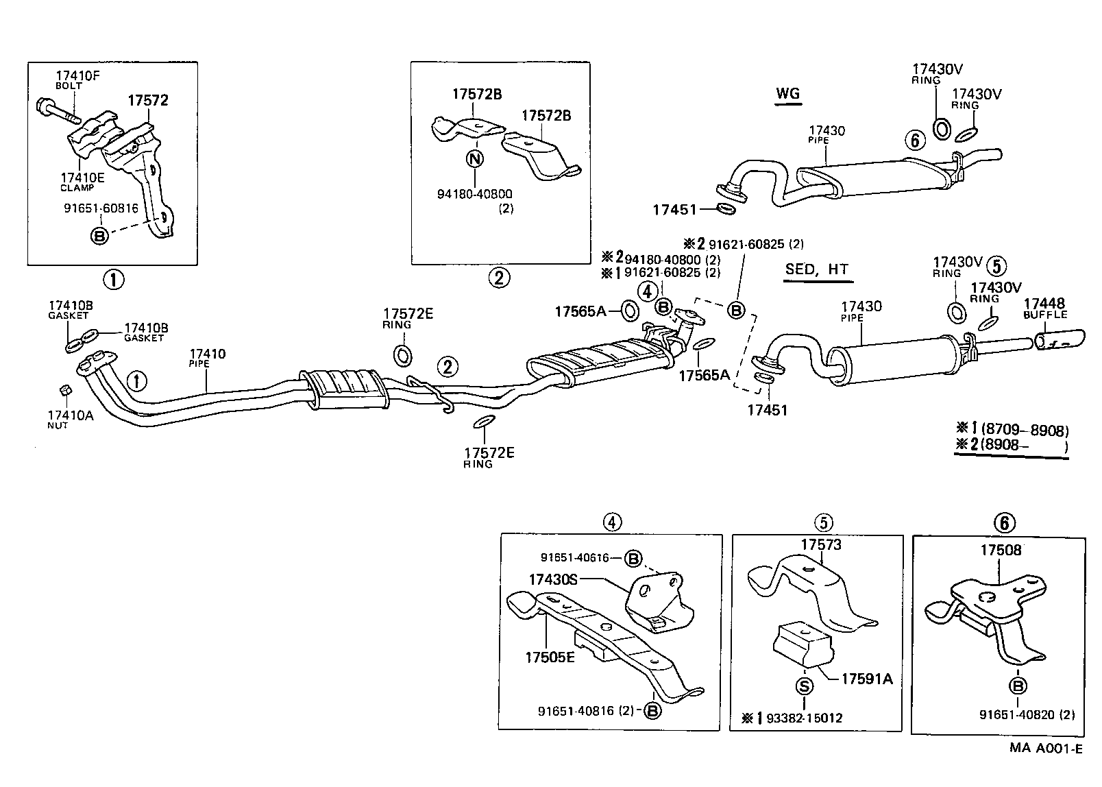 17430-70540 PIPE ASSY, EXHAUST, TAIL product image