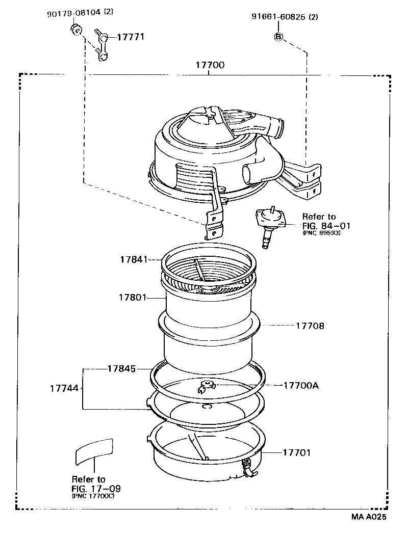 17700-58230 CLEANER ASSY, AIR product image