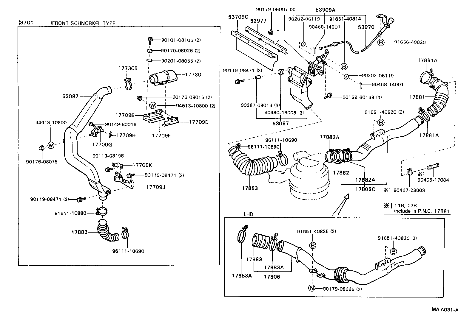 17700-58230 CLEANER ASSY, AIR product image