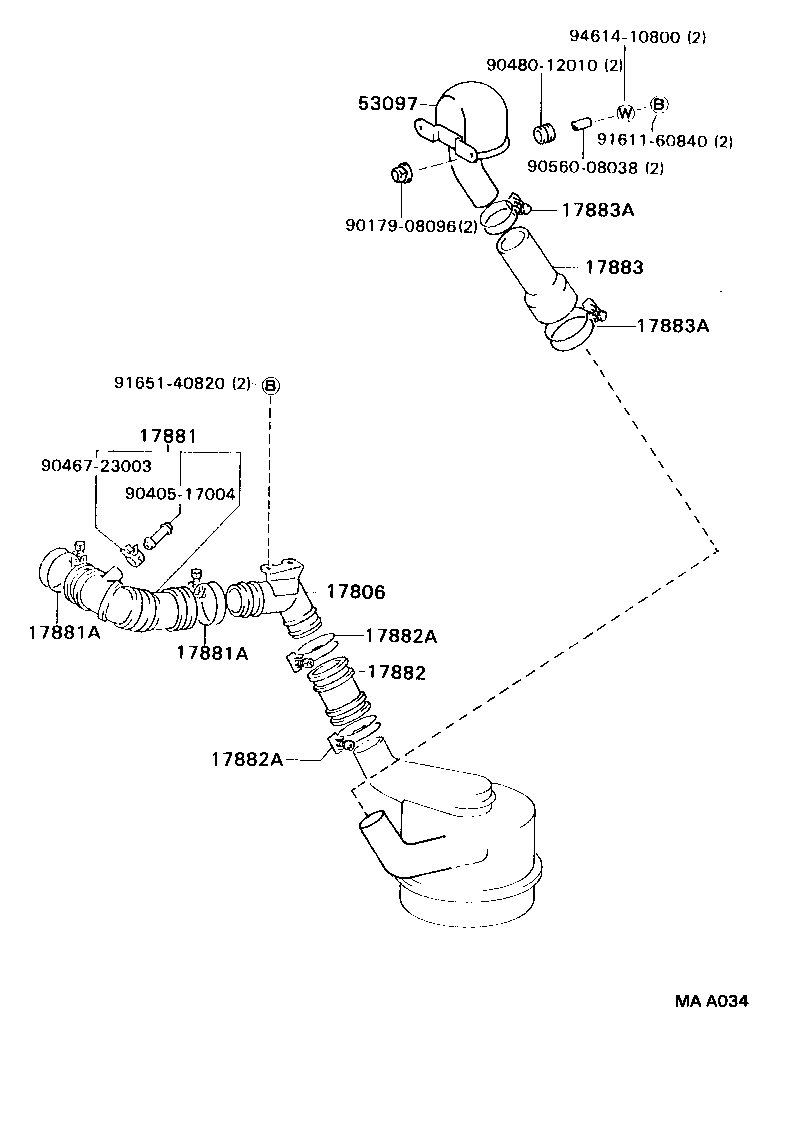 17700-58230 CLEANER ASSY, AIR product image