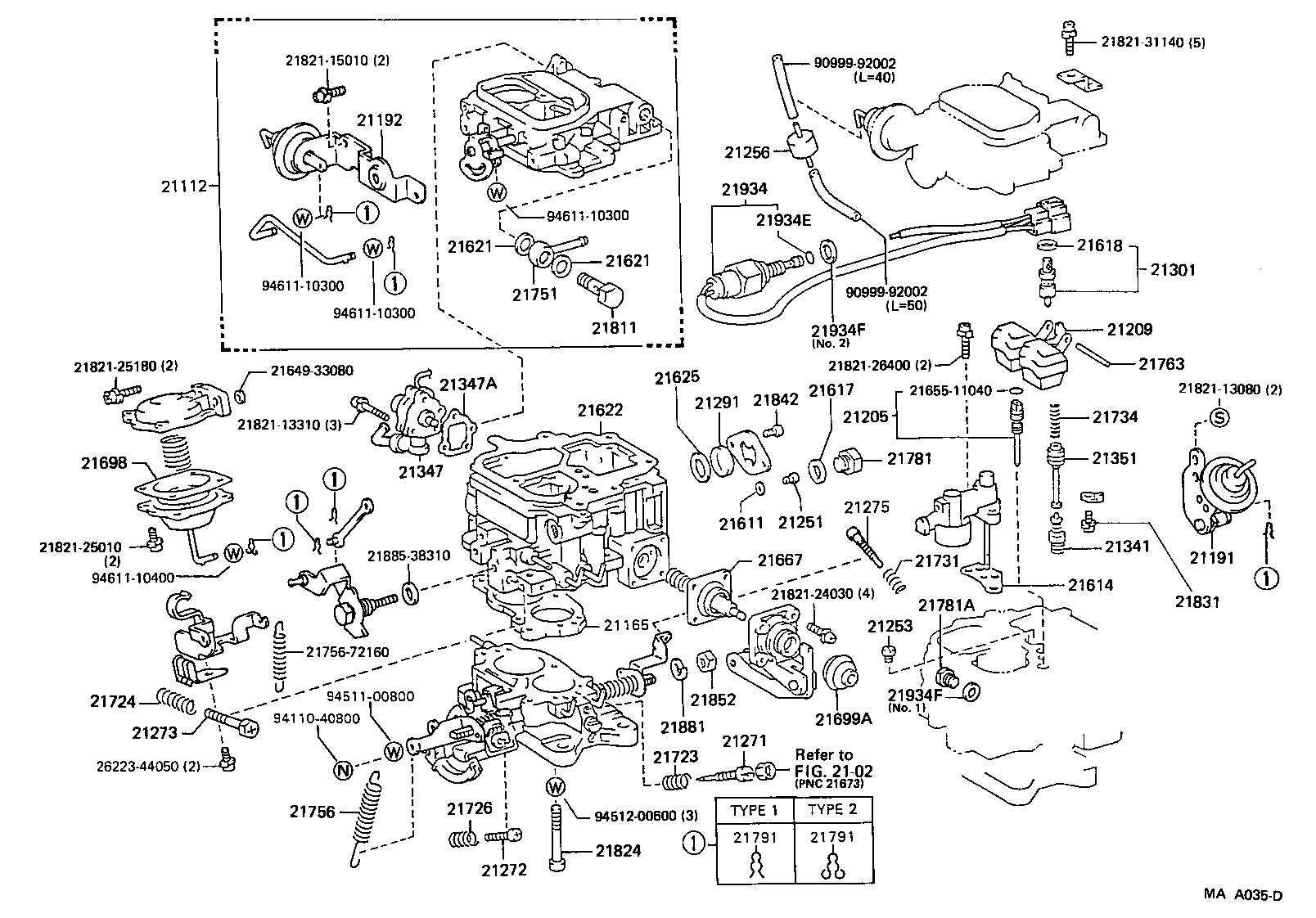 21062-72380 SOLENOID, THROTTLE VALVE product image