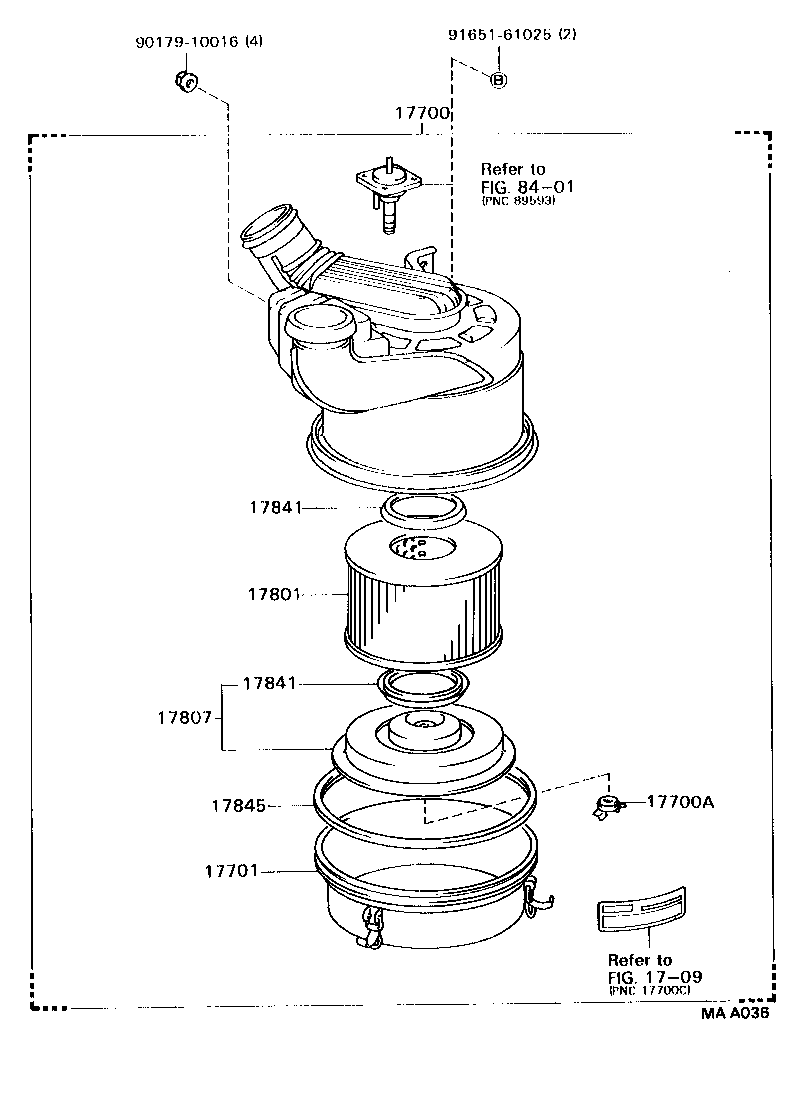 17700-58230 CLEANER ASSY, AIR product image