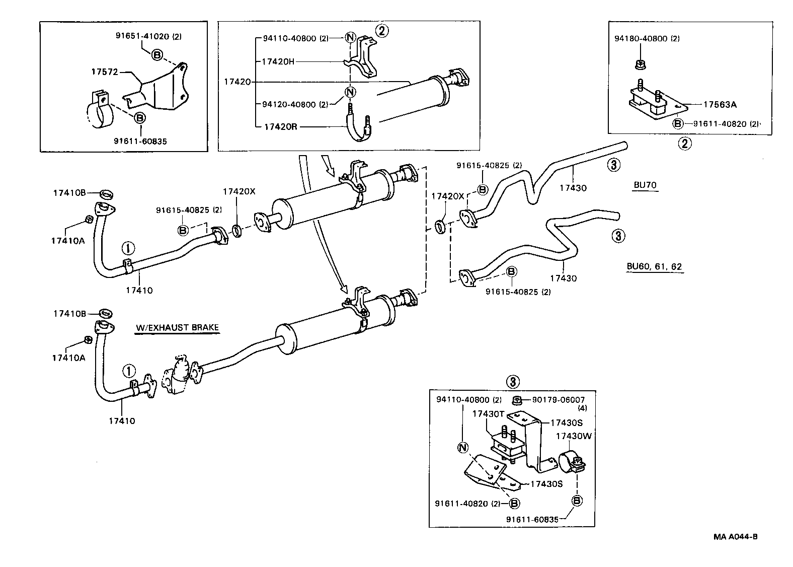 17430-58300 PIPE ASSY, EXHAUST, TAIL product image