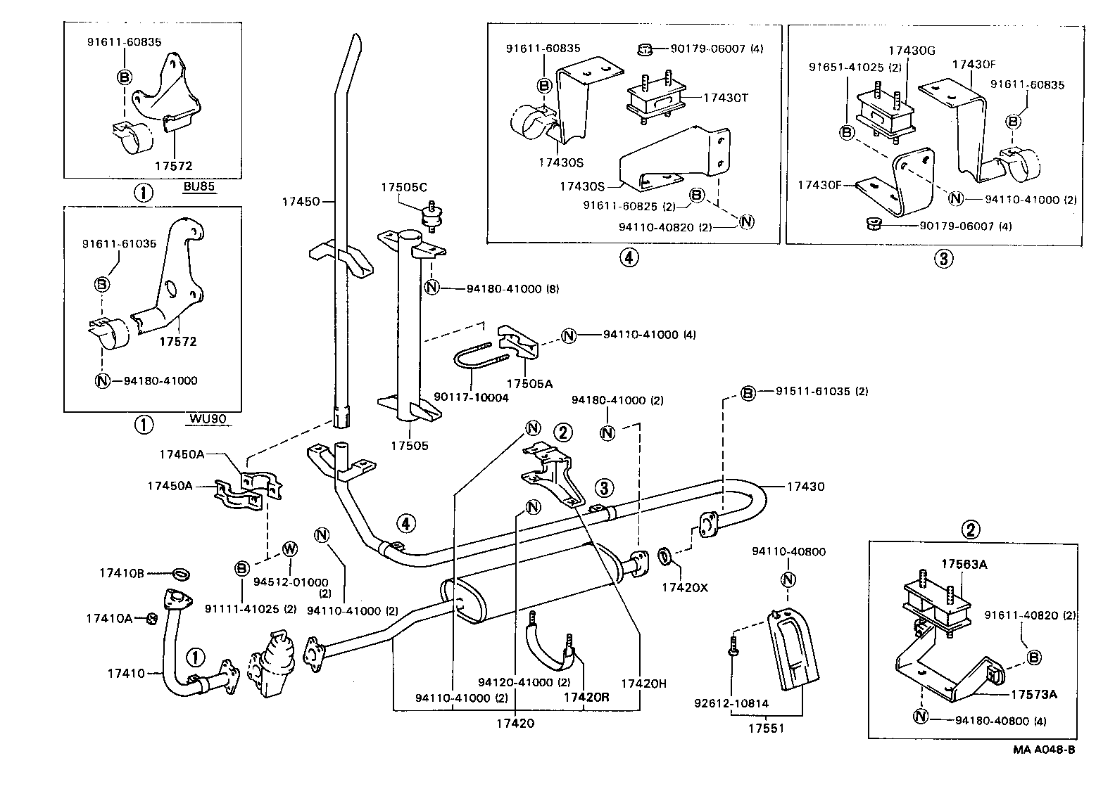 17430-58300 PIPE ASSY, EXHAUST, TAIL product image