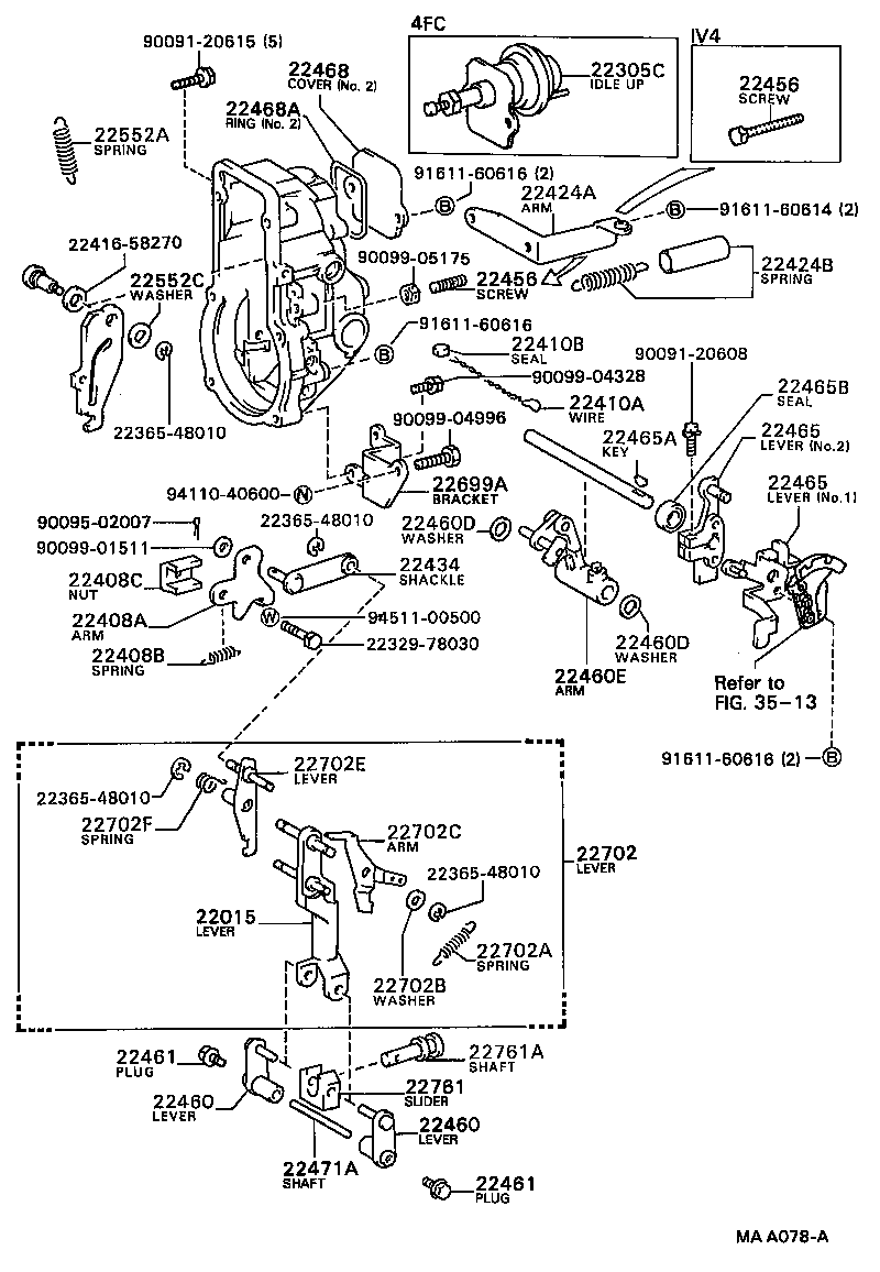 22013-56280 HOUSING SUB-ASSY, FULLROAD STOPPER product image