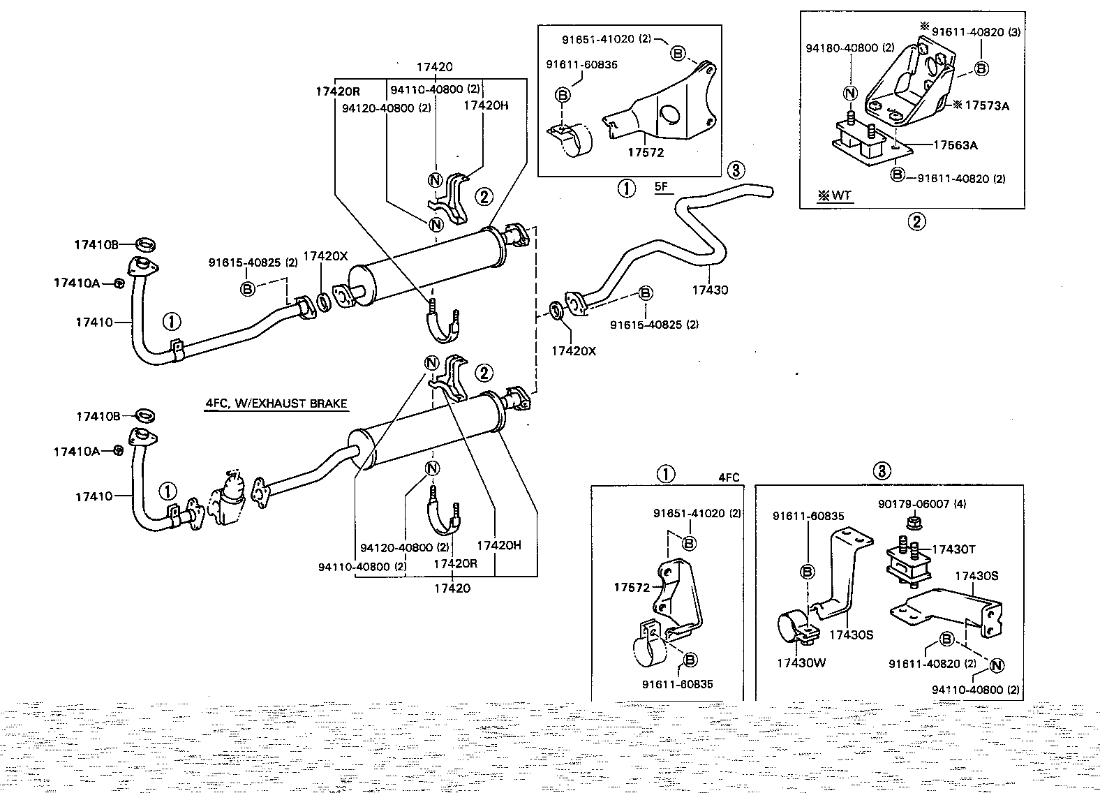 17571-36041 BRACKET, EXHAUST PIPE NO.1 SUPPORT product image