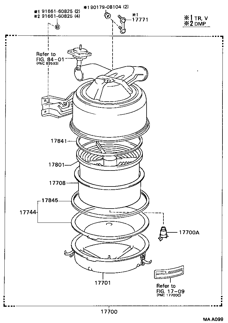 17700-73210 CLEANER ASSY, AIR product image