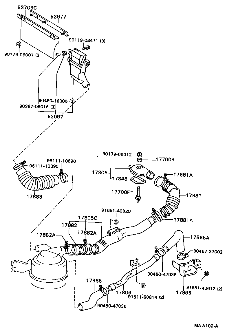 17700-73210 CLEANER ASSY, AIR product image