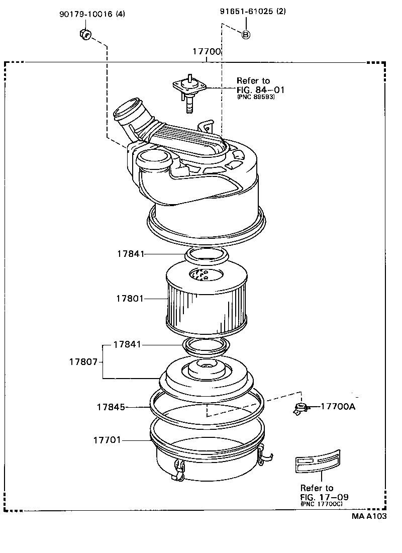 17700-73210 CLEANER ASSY, AIR product image