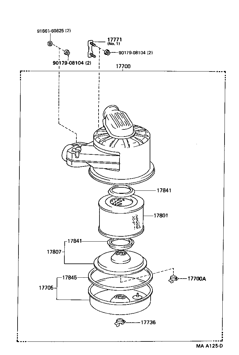 17700-54530 CLEANER ASSY, AIR product image