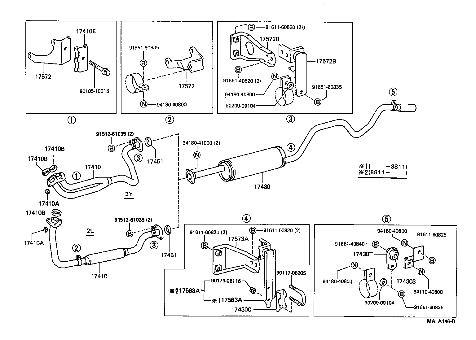 17430-72300 PIPE ASSY, EXHAUST, TAIL product image