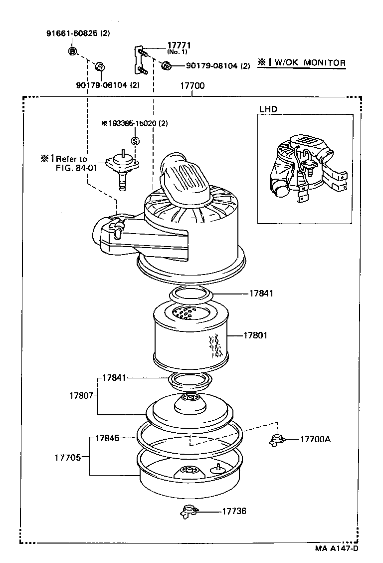 17700-54540 CLEANER ASSY, AIR product image