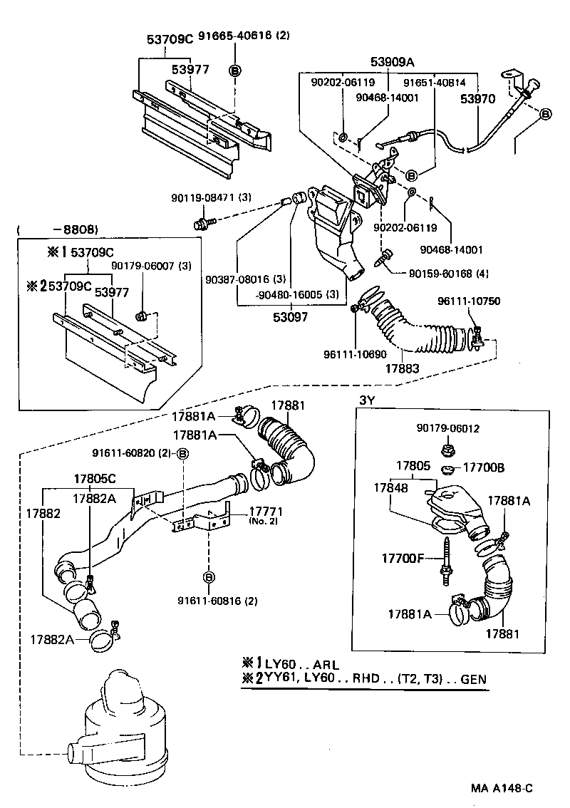 17700-54540 CLEANER ASSY, AIR product image