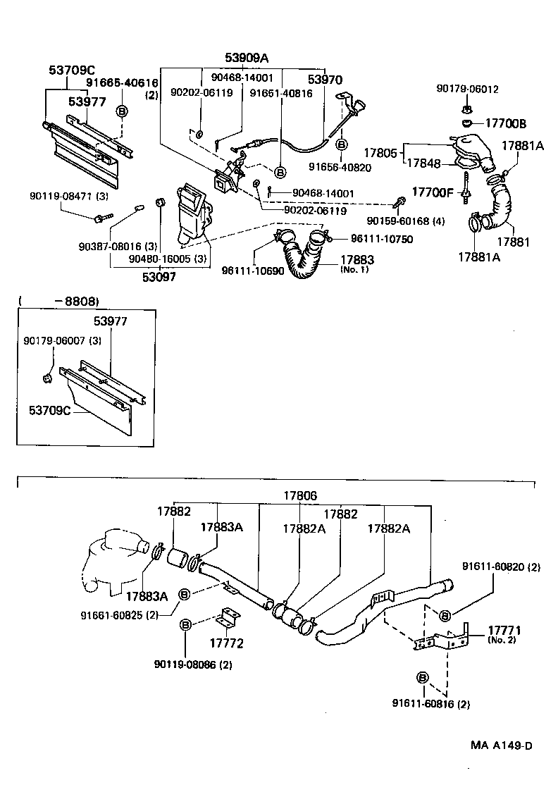 17700-54540 CLEANER ASSY, AIR product image