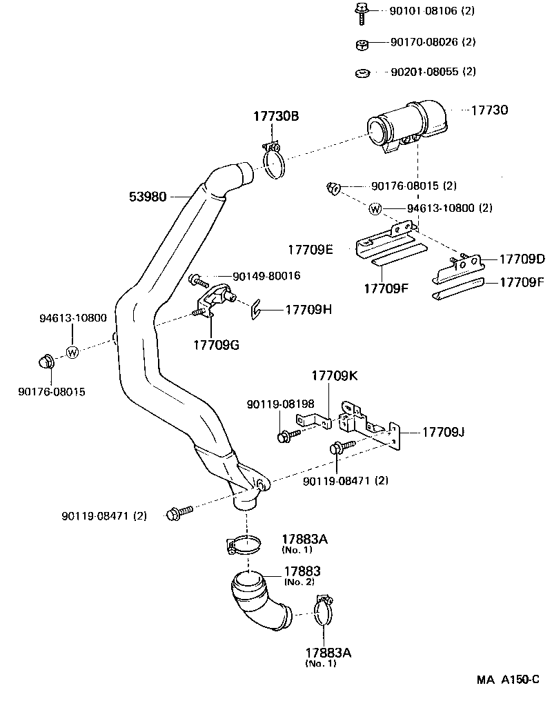 17700-54540 CLEANER ASSY, AIR product image