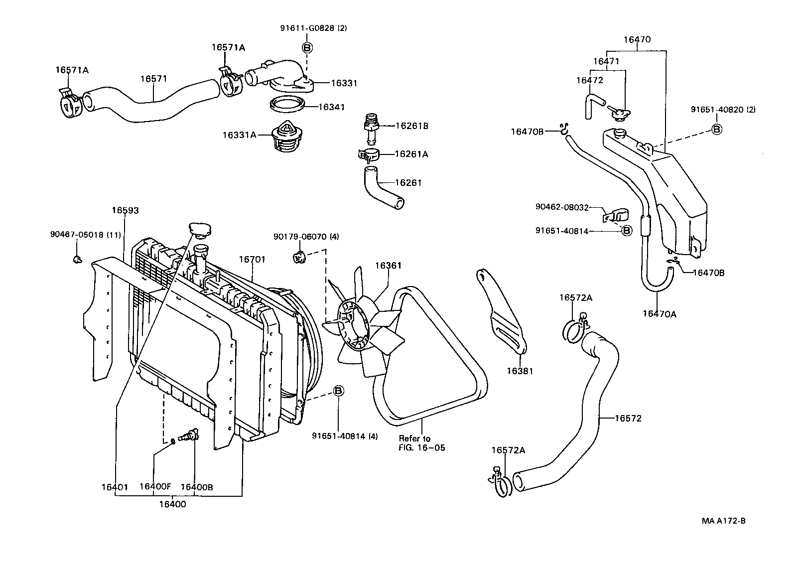 90447-12092 HOSE OR PIPE(FOR RADIATOR RESERVE TANK) product image