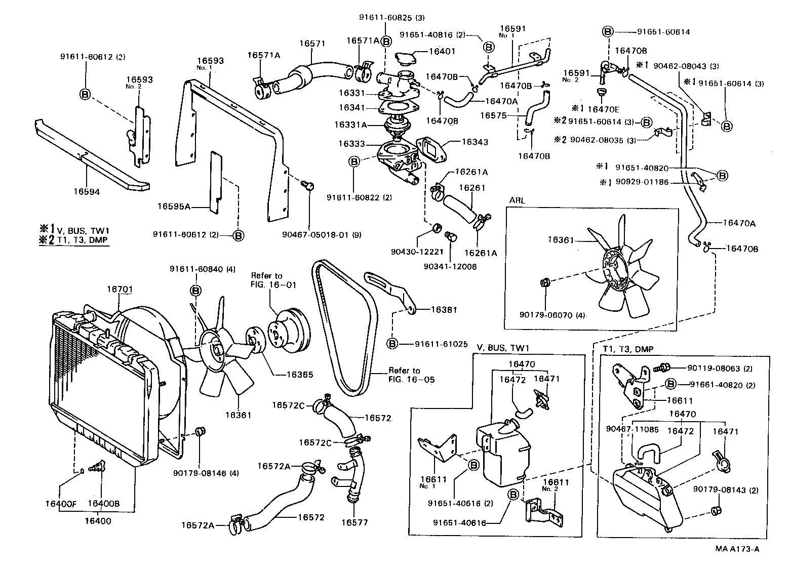 16577-56040 PIPE, RADIATOR, NO.7 product image