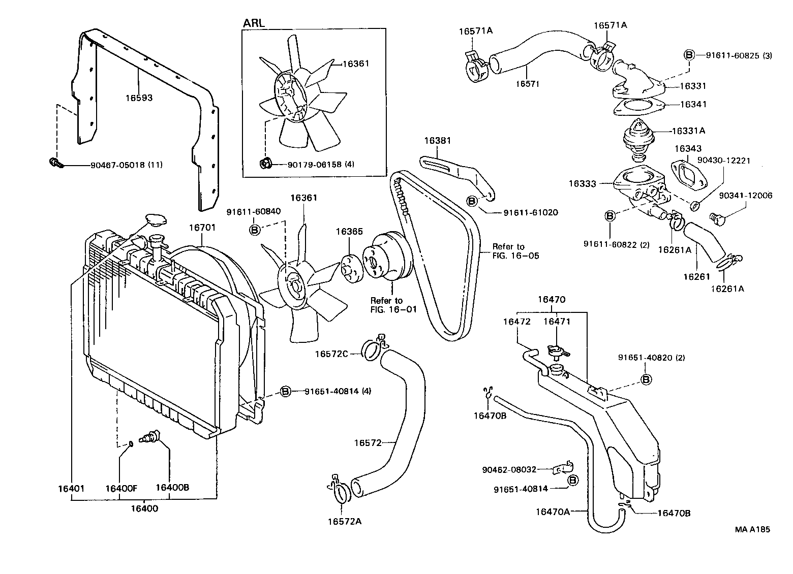 16577-56040 PIPE, RADIATOR, NO.7 product image