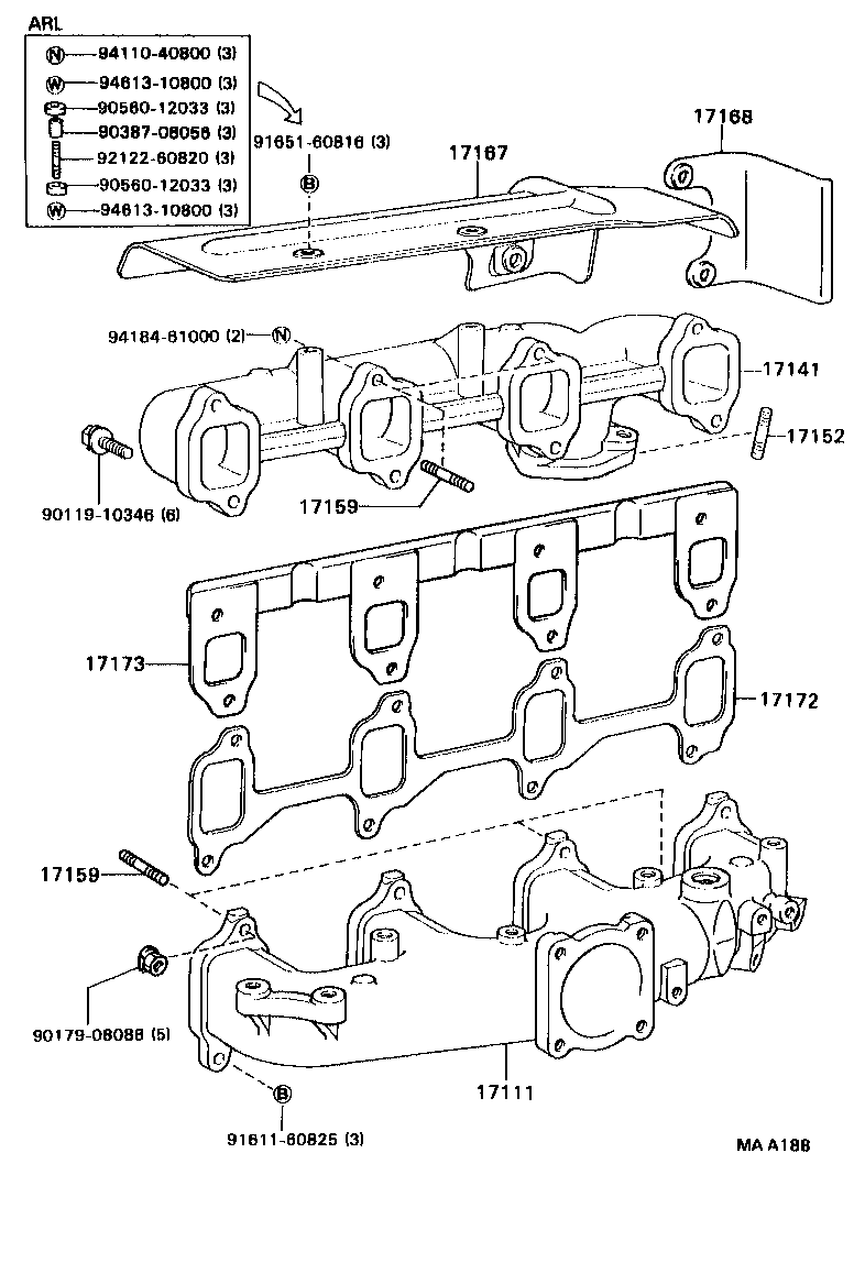 17111-56140 MANIFOLD, INTAKE product image