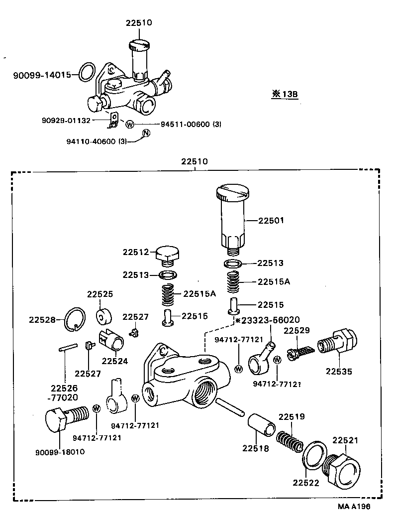 90099-01432 GASKET, FEED PUMP PISTON PLUG product image