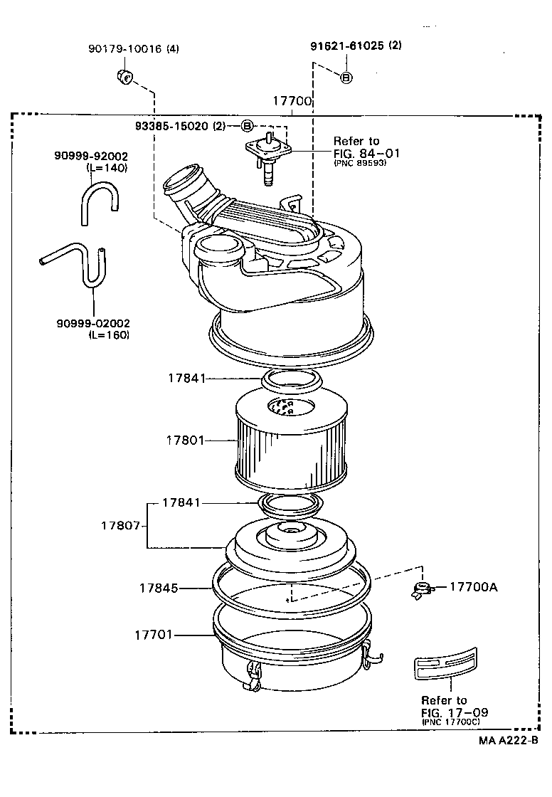 17730-56040 PRECLEANER ASSY, AIR W/HOSE product image