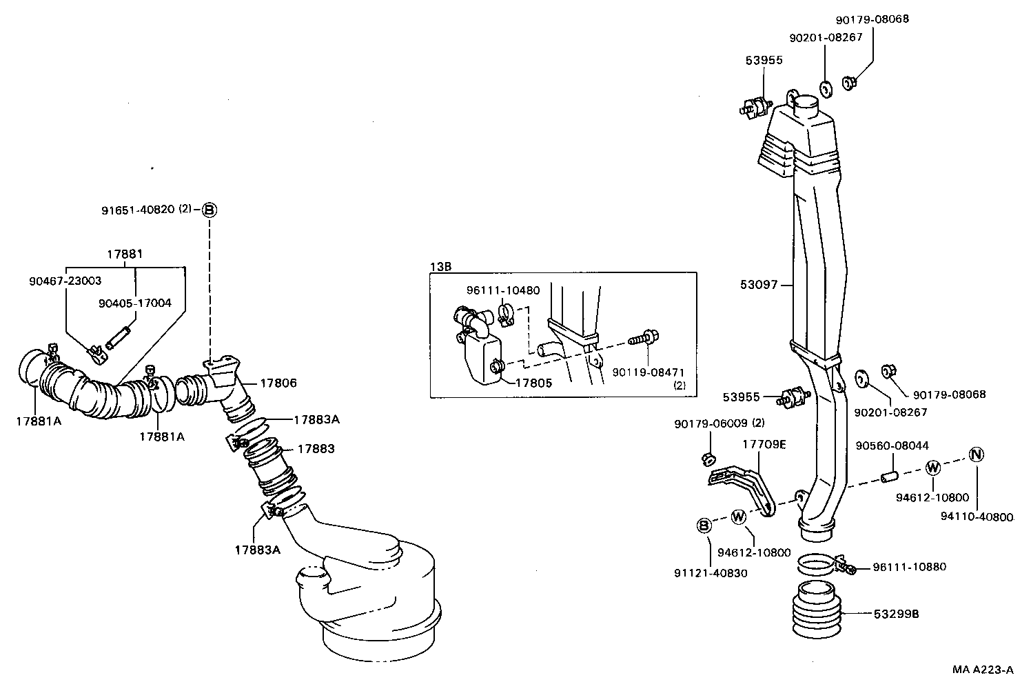 17700-58250 CLEANER ASSY, AIR product image