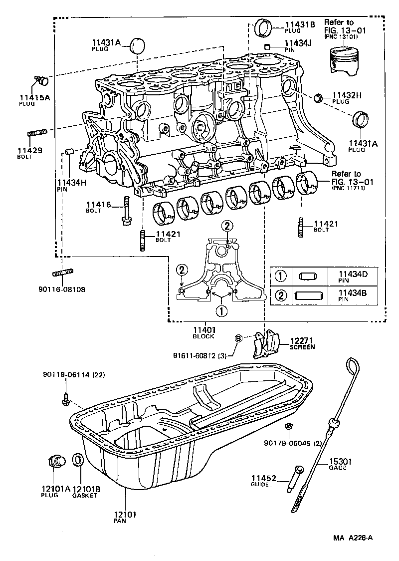 12102-50020 PAN SUB-ASSY, OIL, NO.2 product image