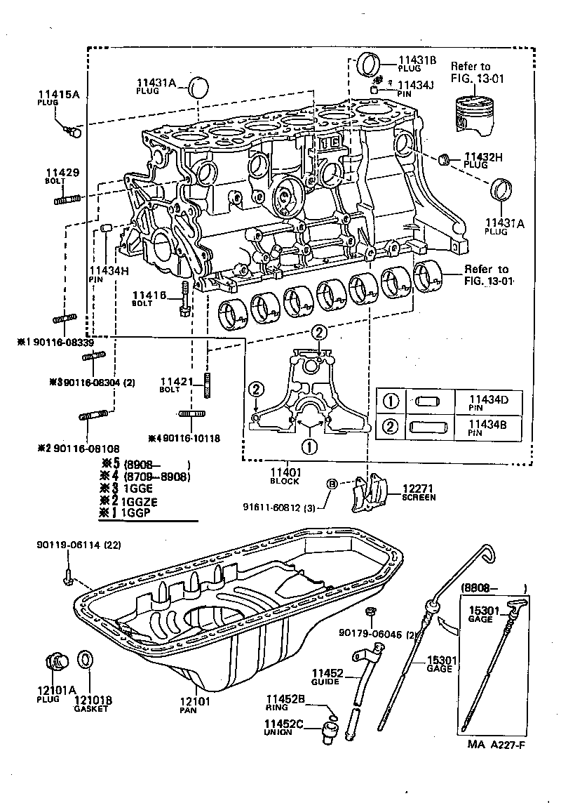 12102-50020 PAN SUB-ASSY, OIL, NO.2 product image