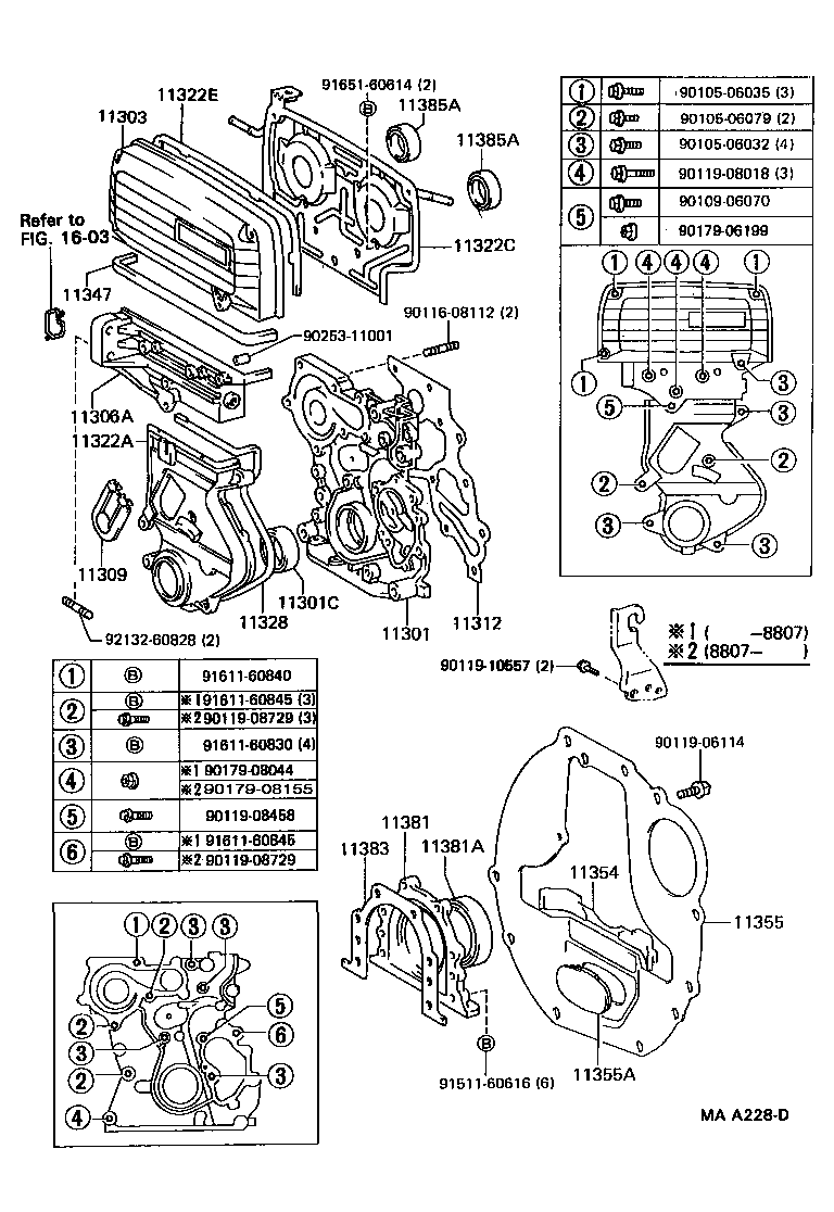 11311-79025 CASE SUB-ASSY, TIMING GEAR product image