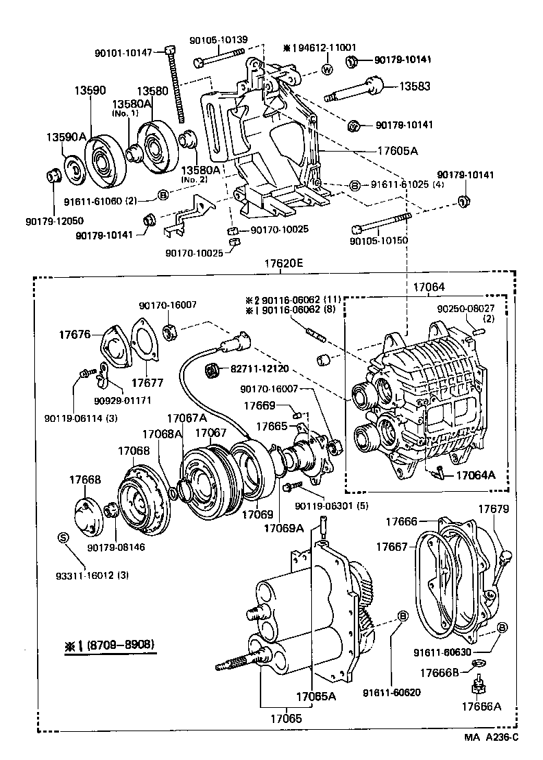 17139-70040 STAY, MANIFOLD, NO.2 product image