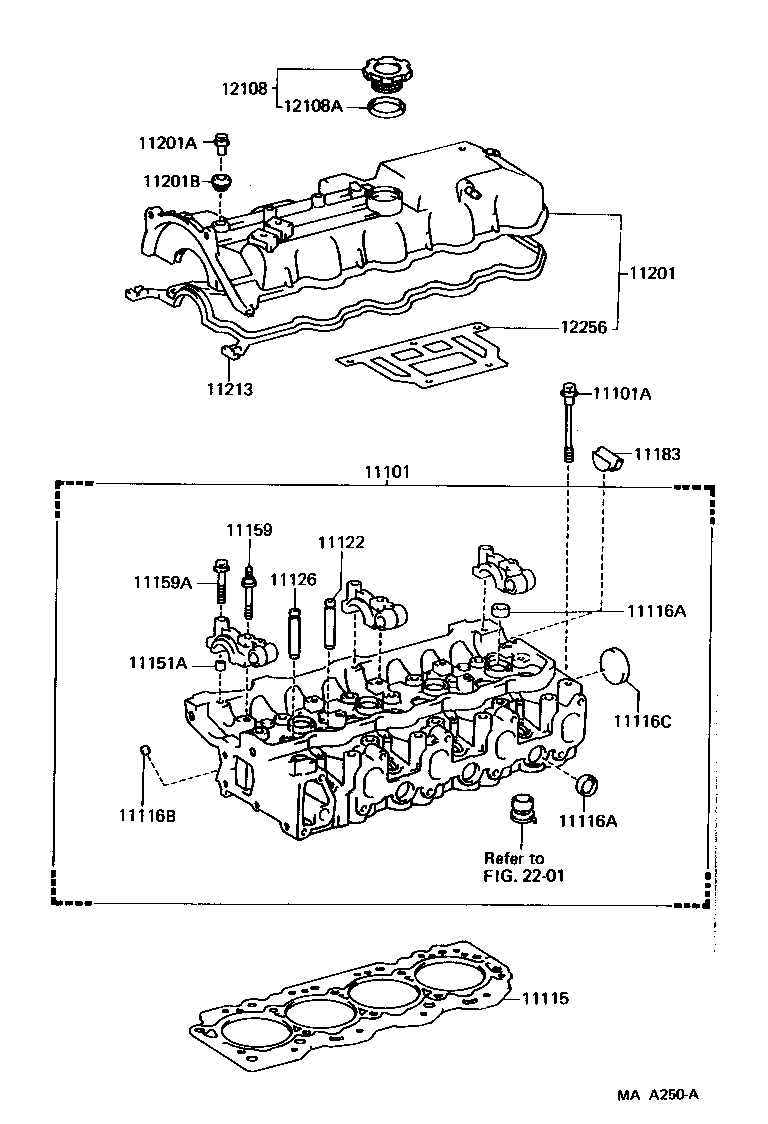 11201-49147 COVER SUB-ASSY, CYLINDER HEAD product image