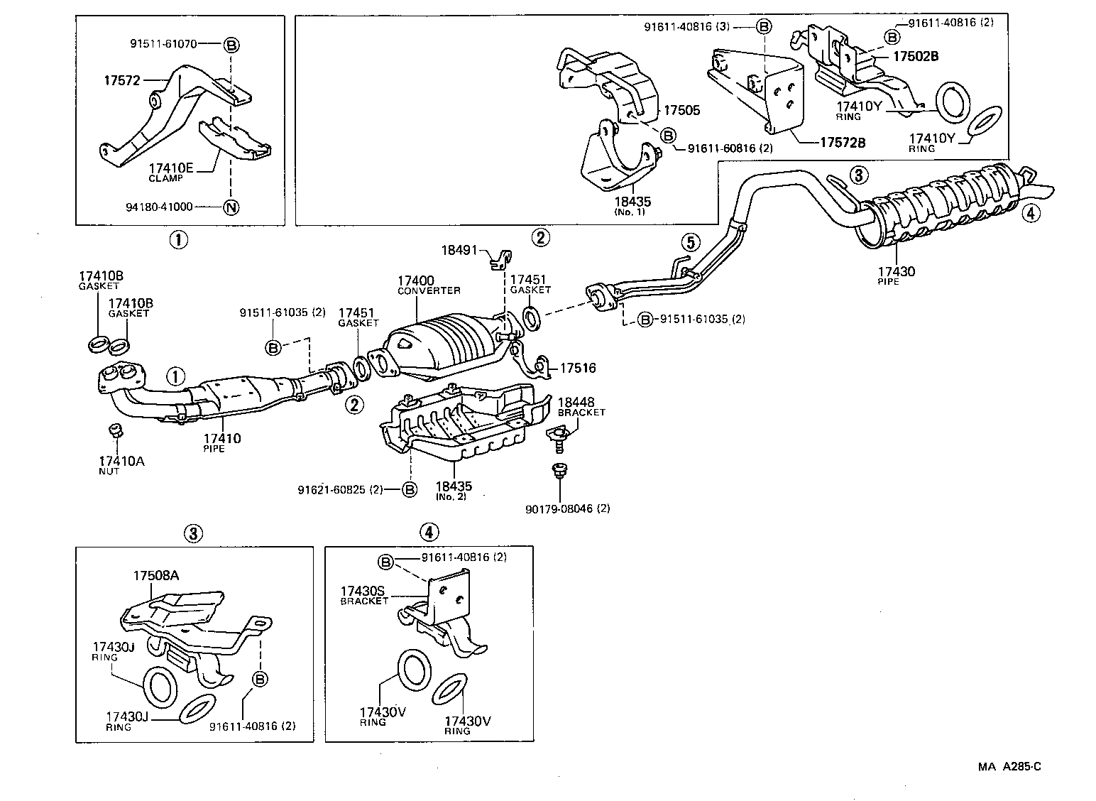 17430-71270 PIPE ASSY, EXHAUST, TAIL product image
