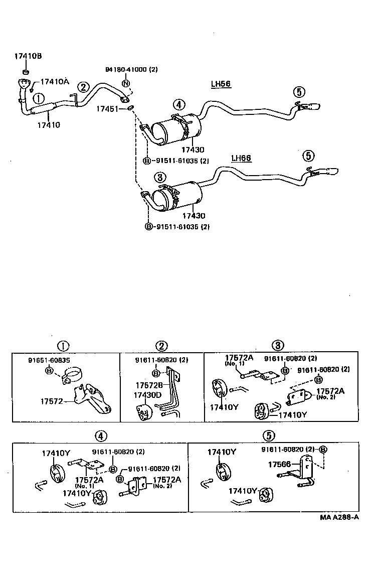 17430-71270 PIPE ASSY, EXHAUST, TAIL product image