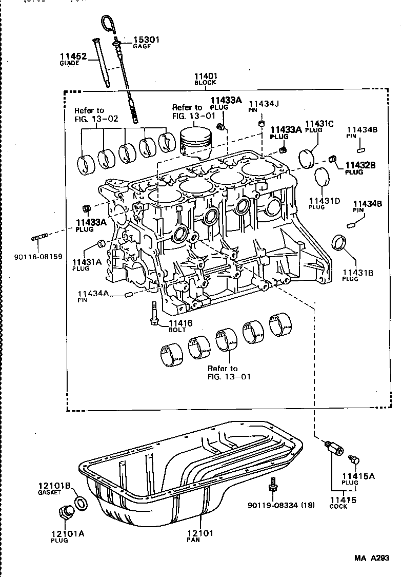 12102-50020 PAN SUB-ASSY, OIL, NO.2 product image