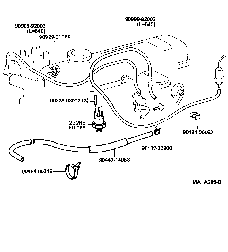 17341-70180 HOSE, NO.1(FOR IDLE-UP) product image