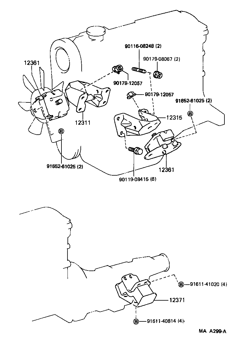 12307-50010 ABSORBER SUB-ASSY, ENGINE MOUNTING product image