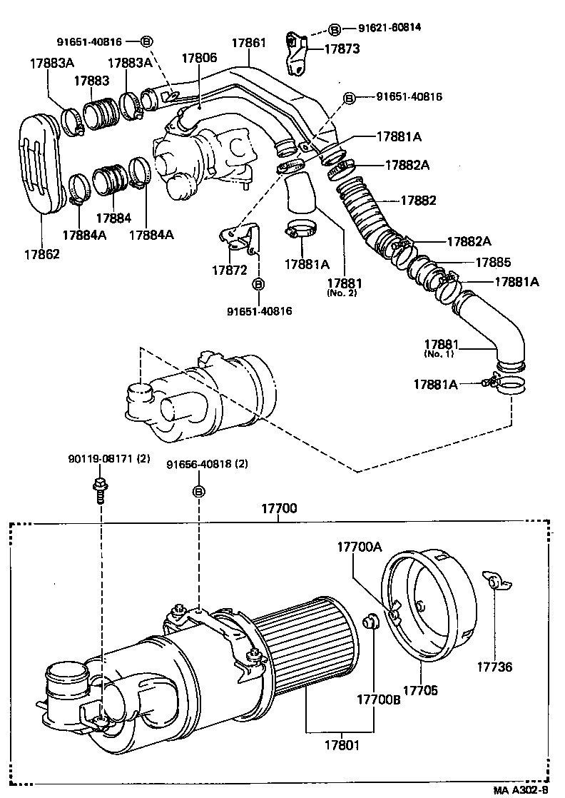 17700-54460 CLEANER ASSY, AIR product image