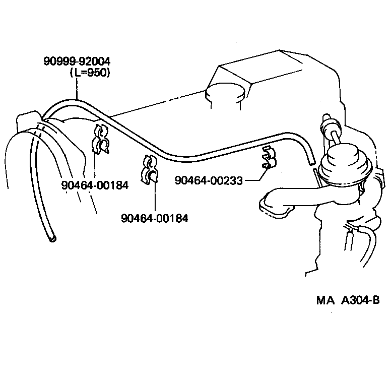 17303-71052 PIPE SUB-ASSY, AIR, NO.1 product image