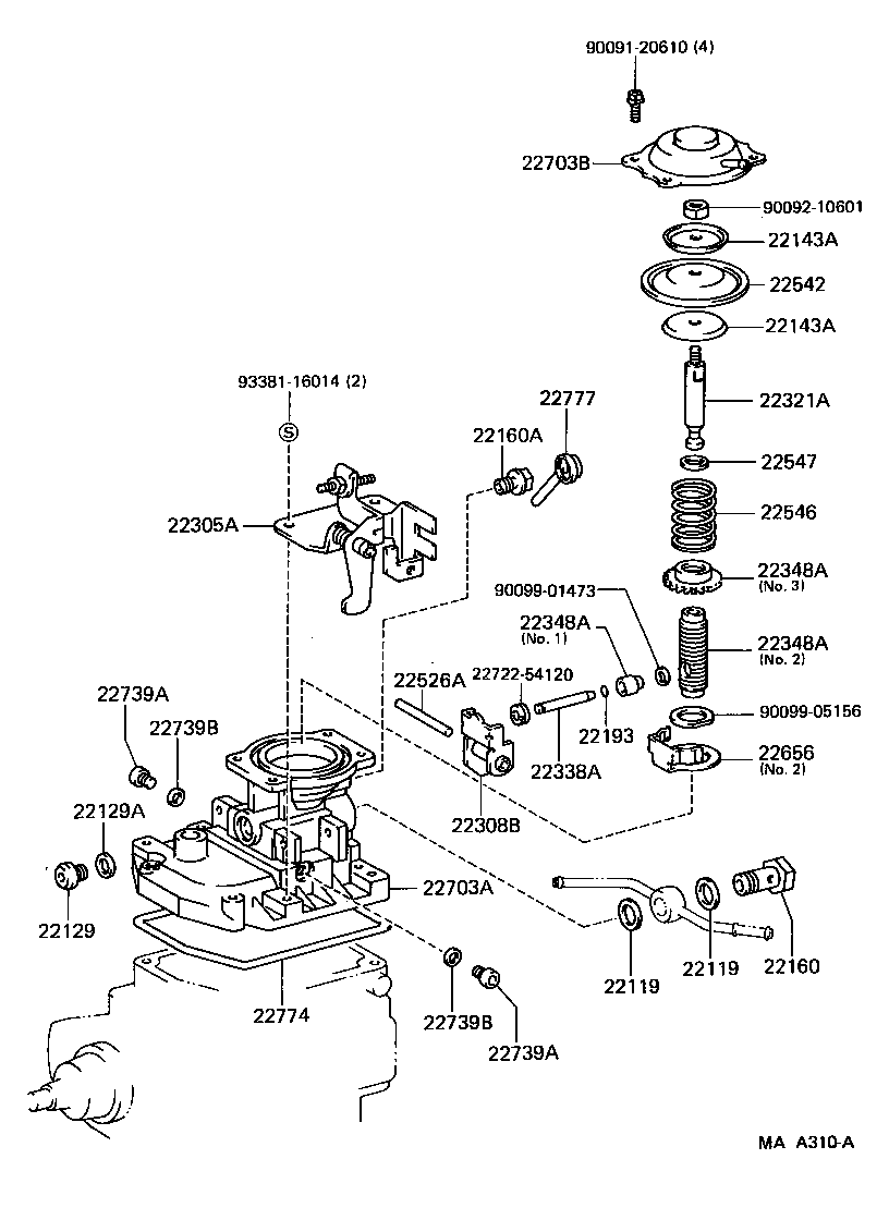 22100-58660 HOUSING SUB-ASSY, INJECTION PUMP product image