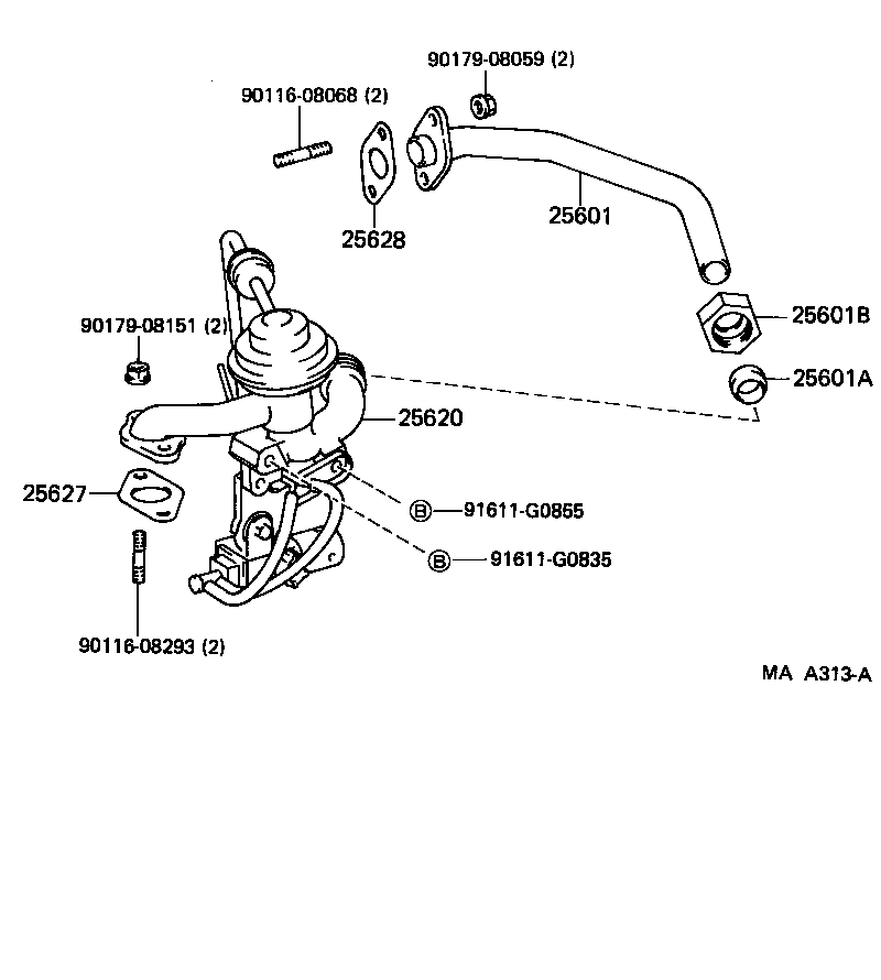 25800-54040 VALVE ASSY, EGR product image